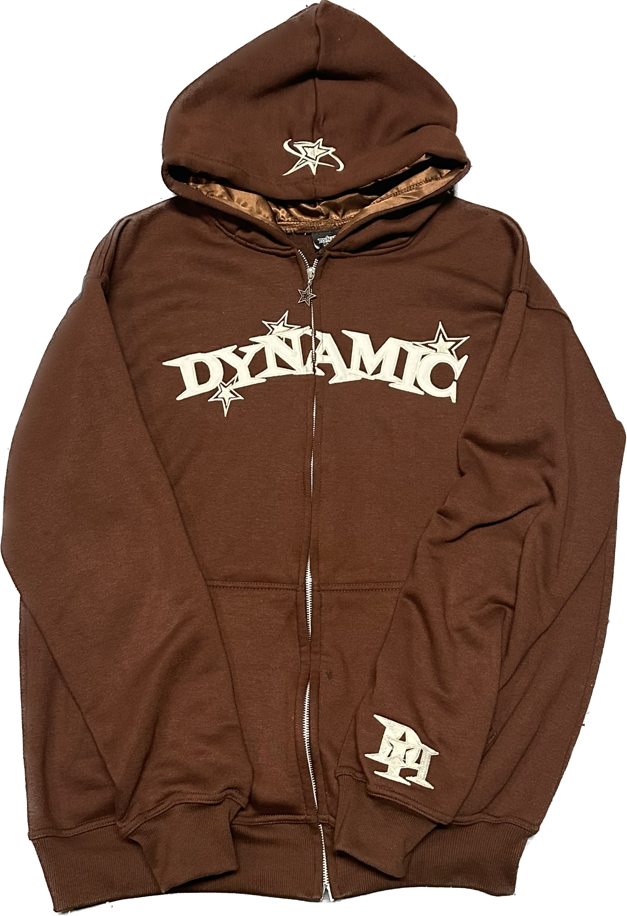 MOCHA DYNAMIC ZIP HOODIE