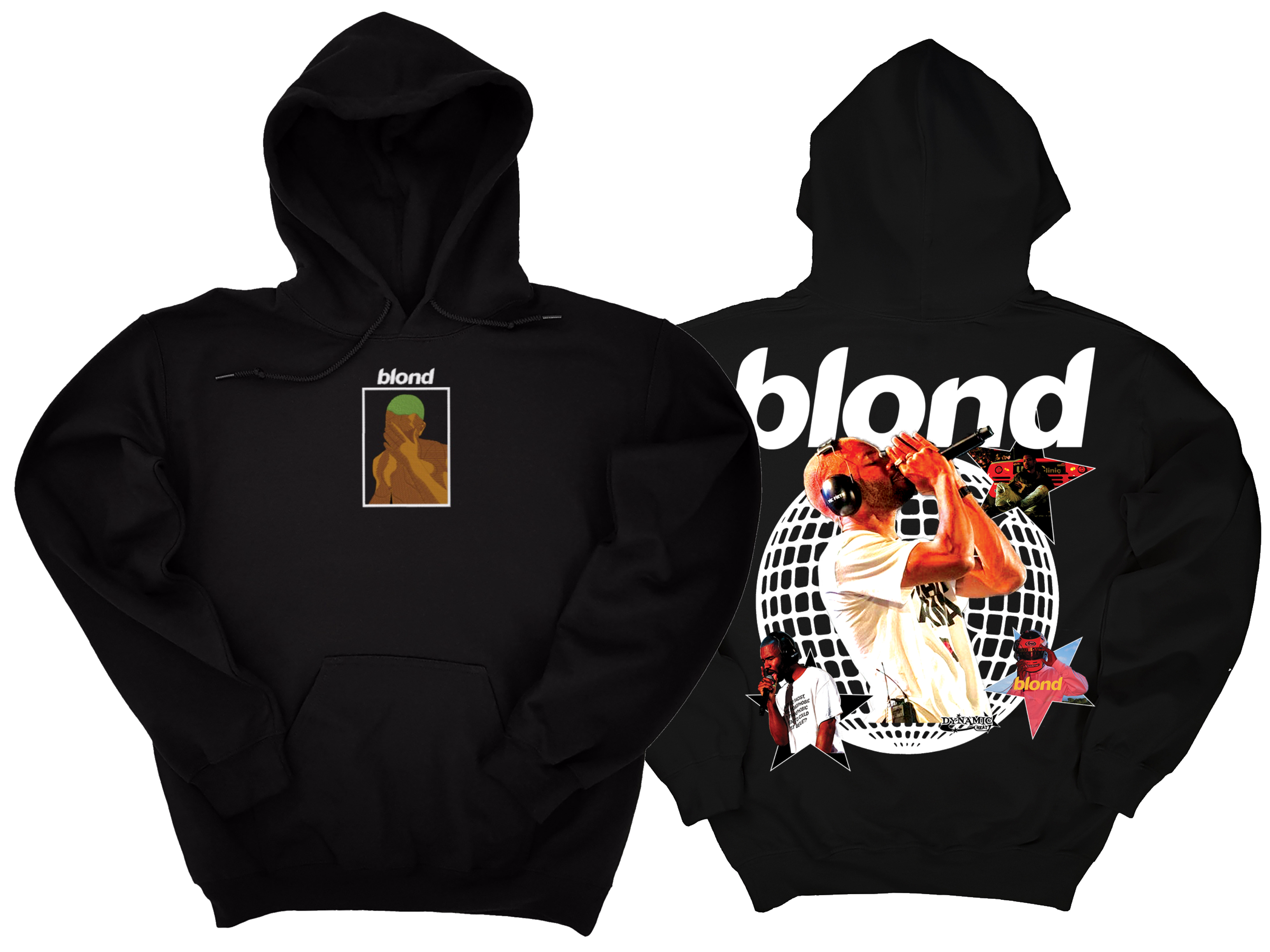 BLOND embroider hoodie WITH BACK DESIGN