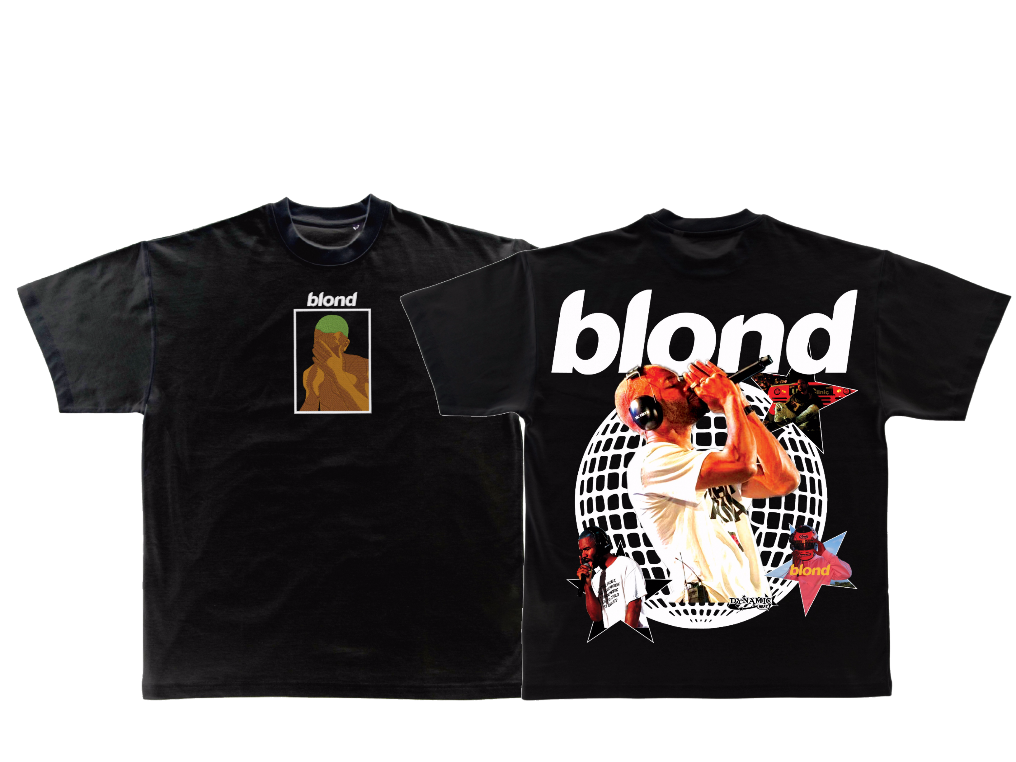 BLOND Embroidered tee WITH BACK DESIGN