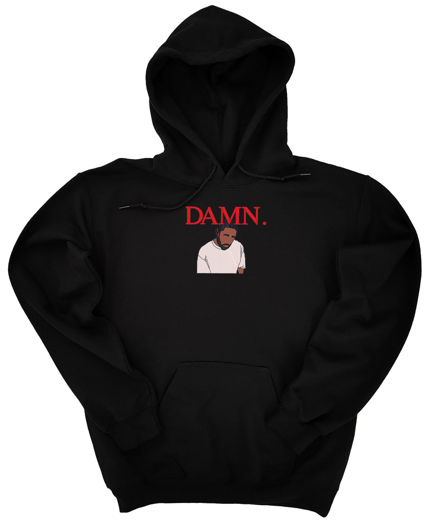 DAMN. embroider hoodie WITHOUT BACKDESIGN