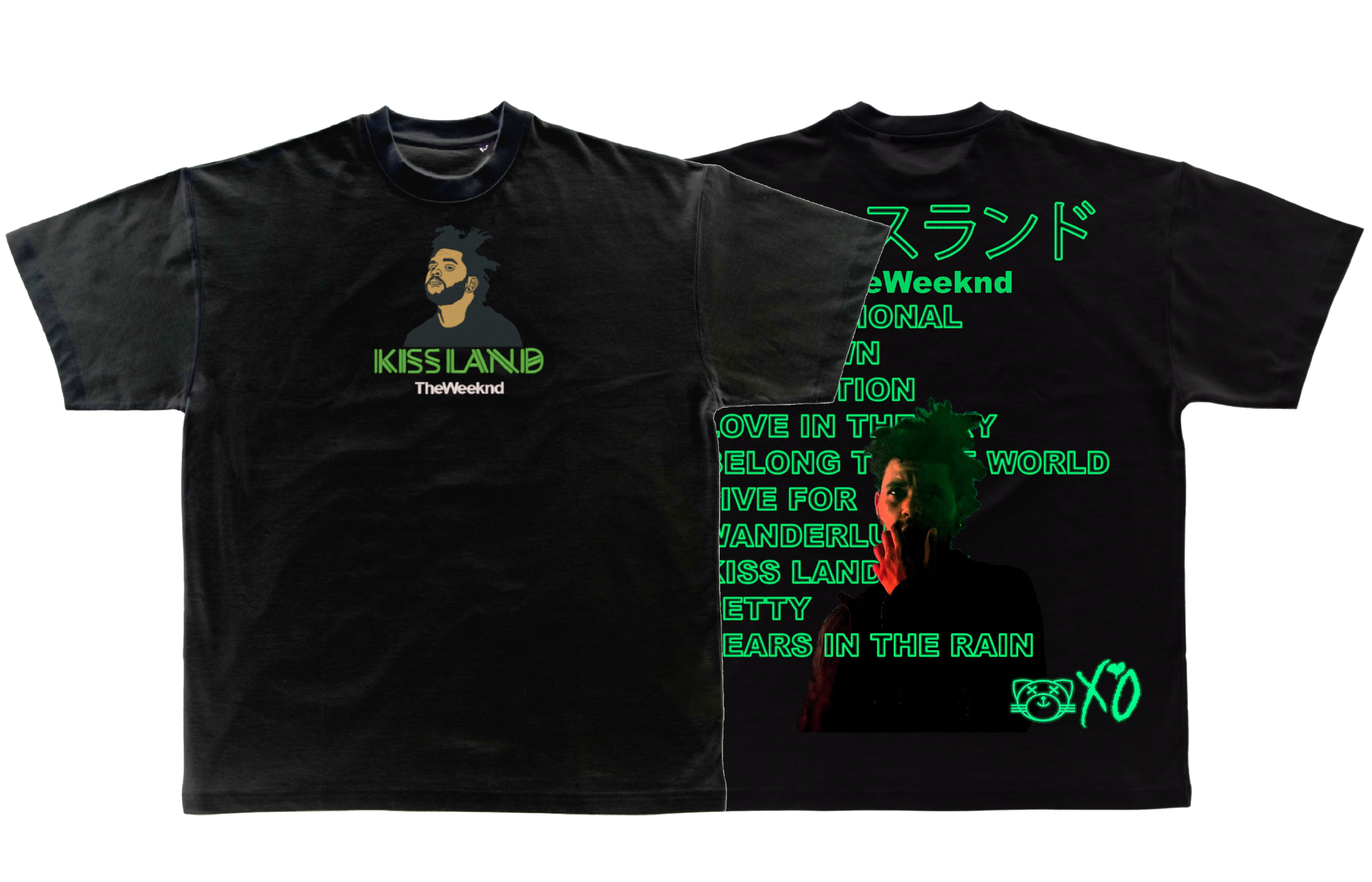 KISSLAND Embroidered tee WITH BACK DESIGN